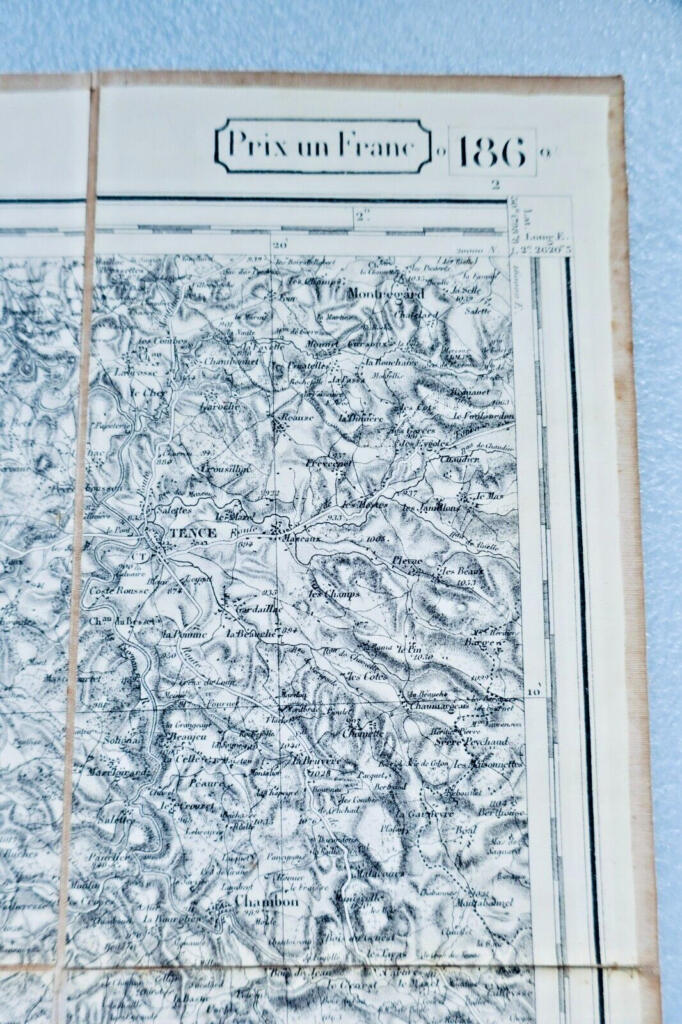 LE PUY Generalstabskarte von Dumaine