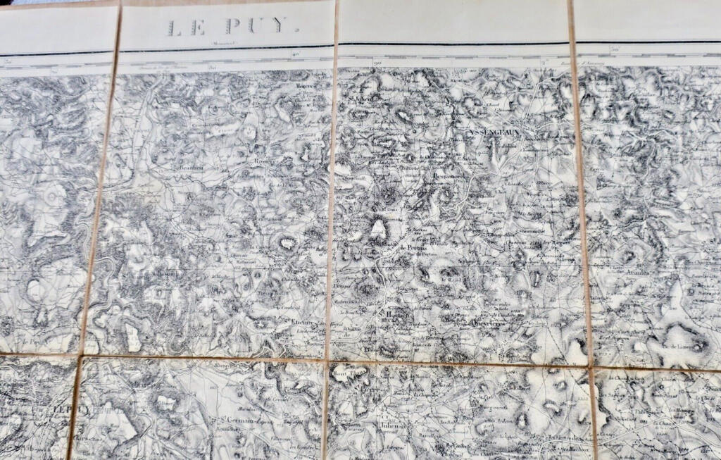 LE PUY Generalstabskarte von Dumaine