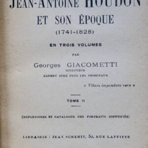 Le Statuaire Jean-Antoine Houdon et son époque 3/3