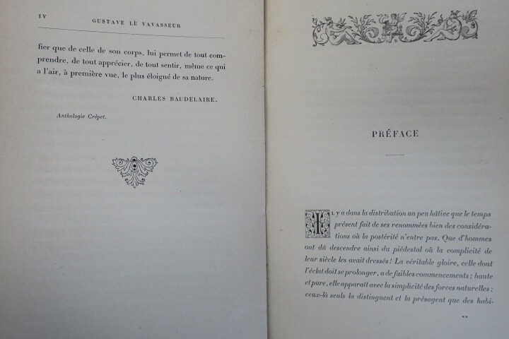Ausgewählte Werke mit Baudelaires Hinweis<span class="lla-card-orig-wrap"><span class="lla-card-orig">❦ LE VAVASSEUR Oeuvres choisies notice de Baudelaire</span></span> - La Librairie Antique