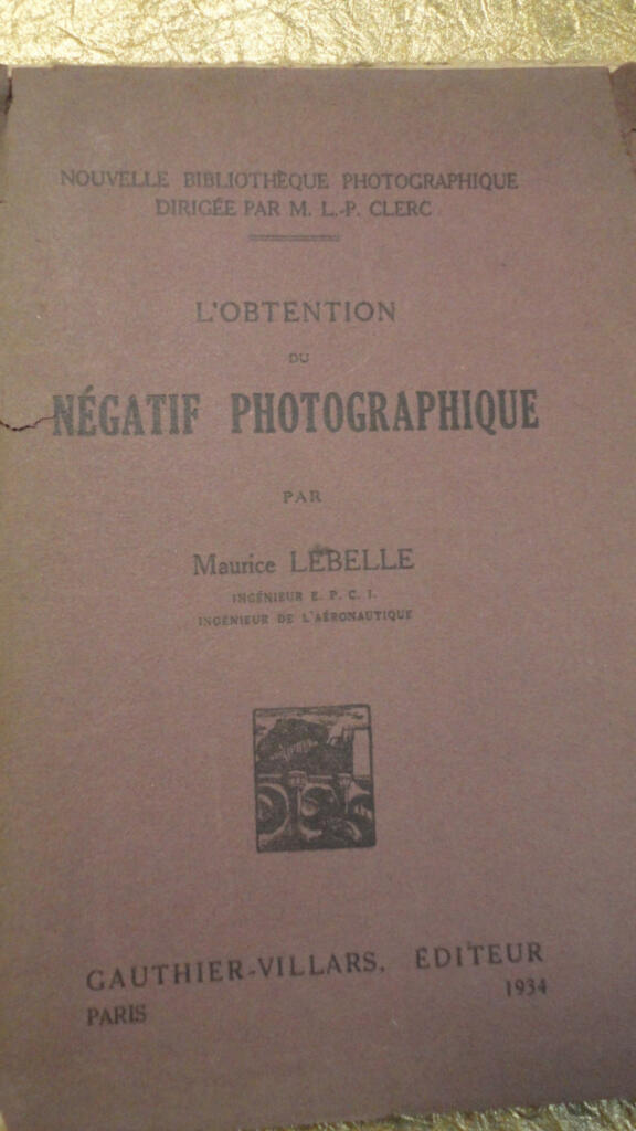 Seltene Anleitung zur fotografischen Negativtechnik