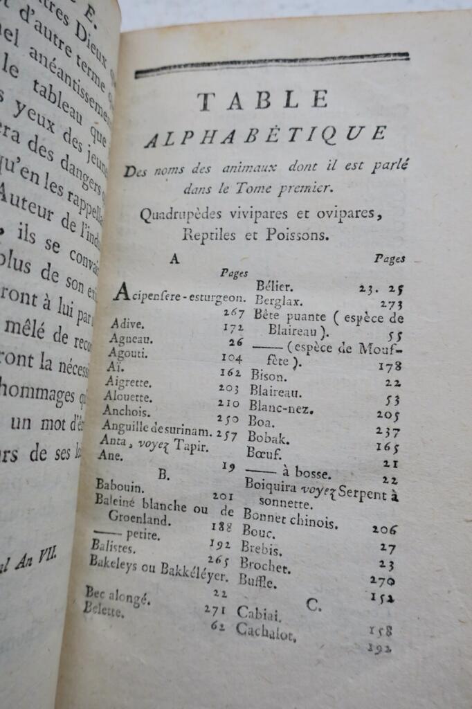 Leçons d’histoire naturelle sur les moeurs et sur l’industrie des animaux 1799