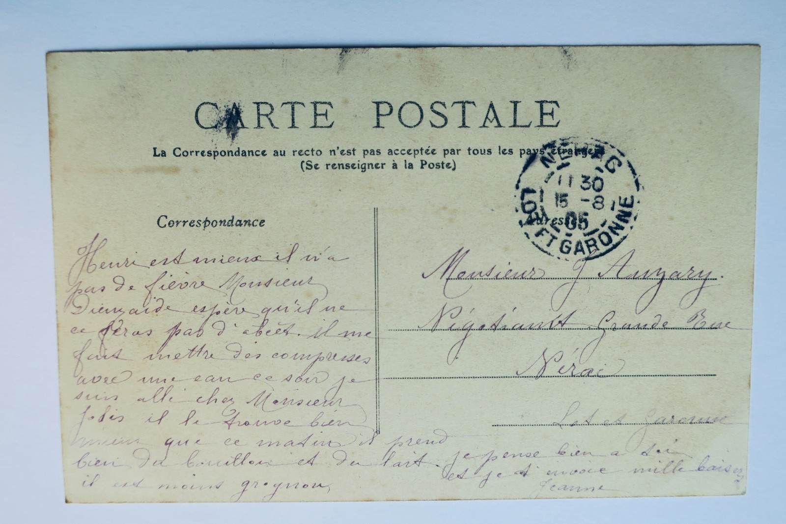 lectoure rue nationale et l’Hopital Gers 32 - La Librairie Antique