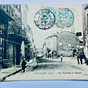 lectoure rue nationale et l'Hopital Gers 32