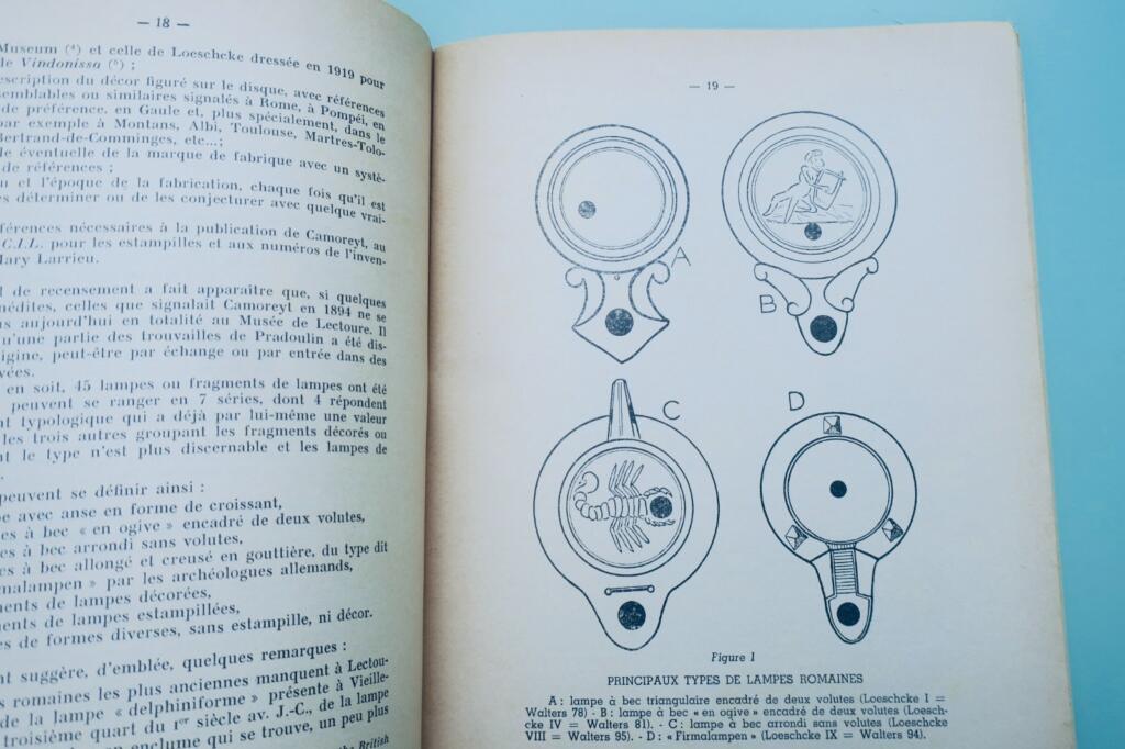 Lectoure Tauroboles, lampes romaines et céramiques romaines GERS