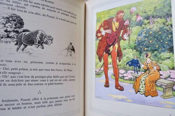 Weiße Märchen mit Morin-Illustrationen