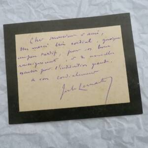 LEMAITRE Les contemporains, études + carte autographe signée 1890