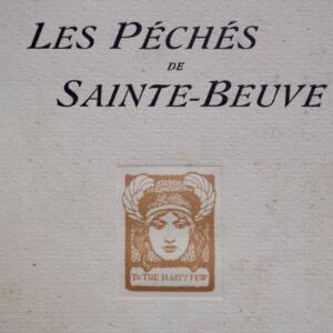 LEMAITRE Les péchés de Sainte-Beuve
