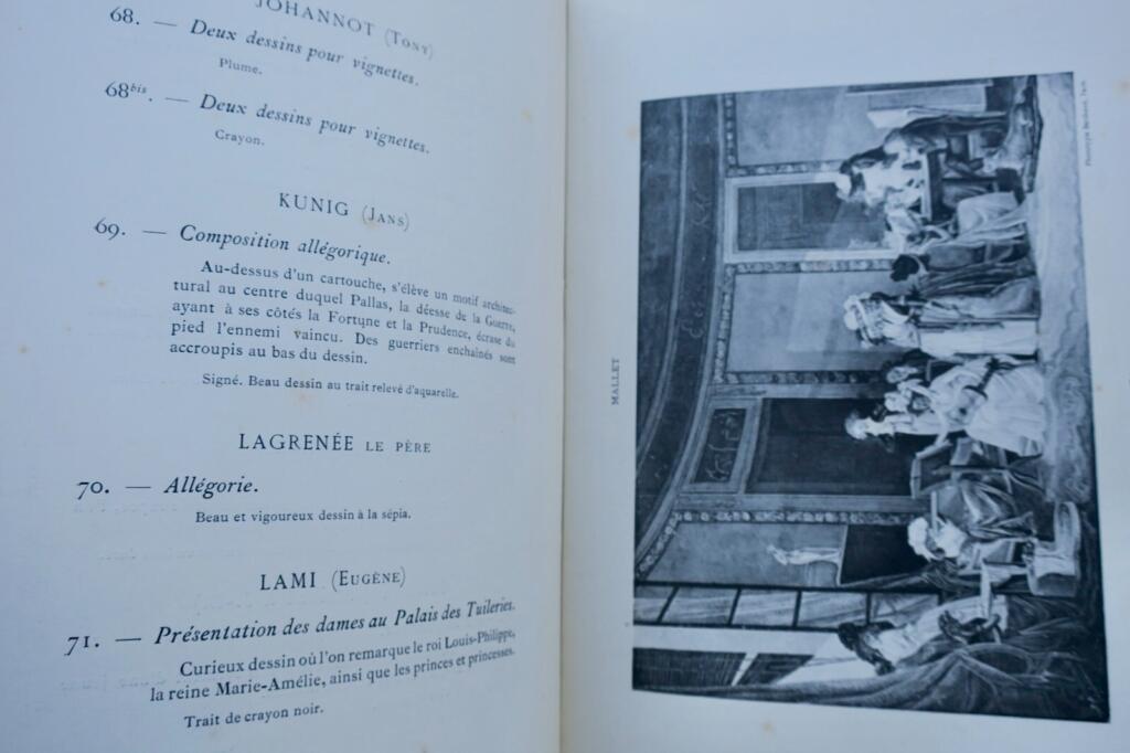Katalog alter Kunstwerke von 1903