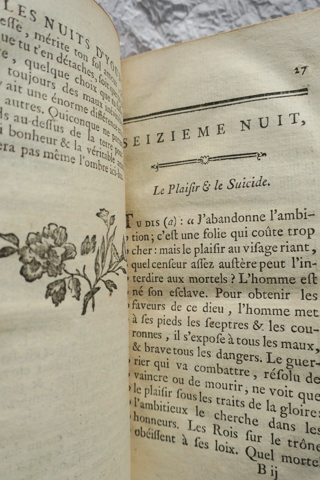 Les Nuits d'Young; traduites par M. Le Tourneur 1769 - Image 5
