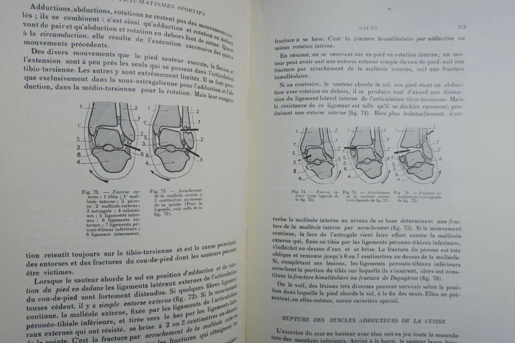 LESIONS ET TRAUMATISMES SPORTIFS 1938