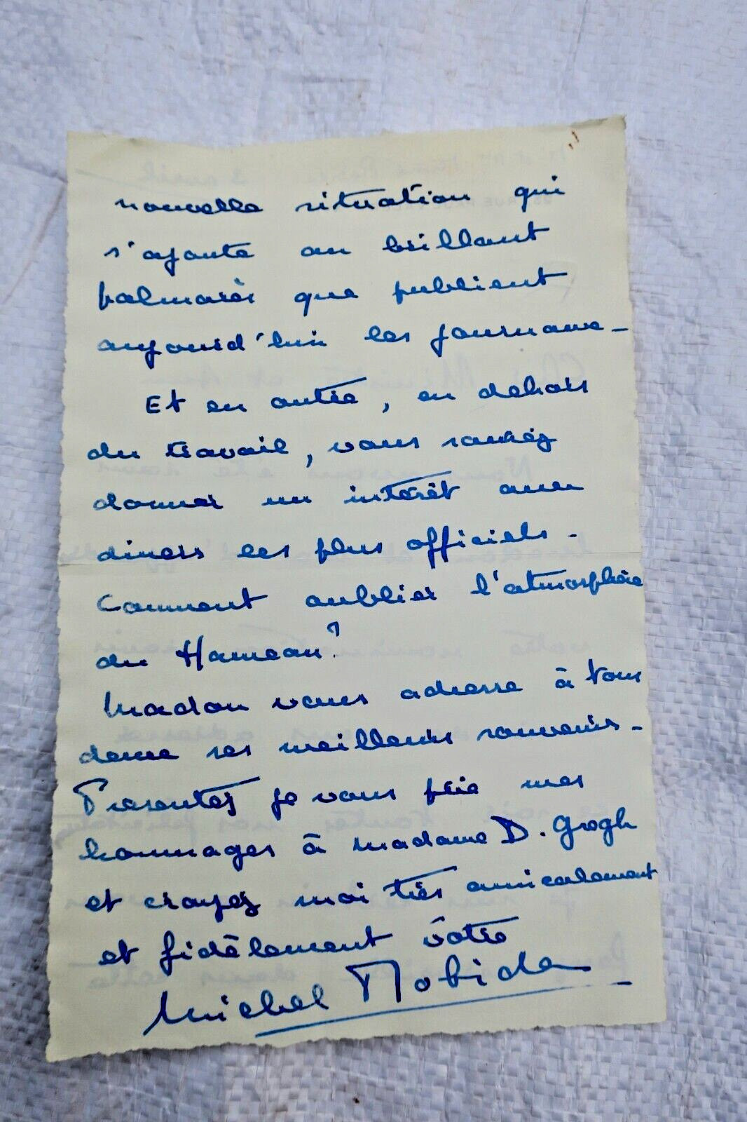 Lettre manuscrite autographe Michel Robida - La Librairie Antique