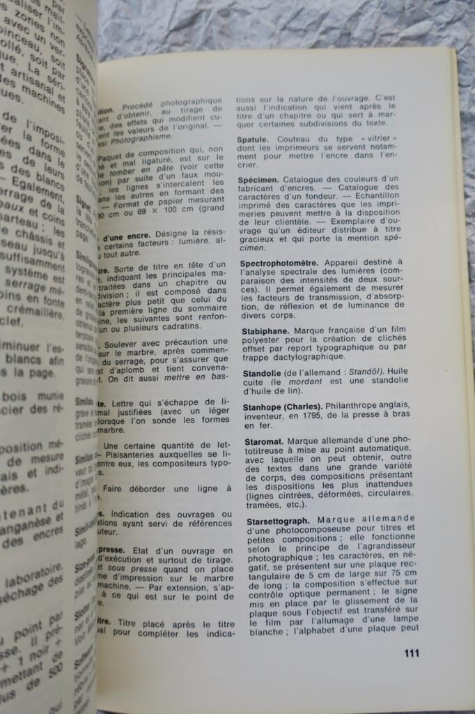 Graphic Industries Terminology Reference 1974