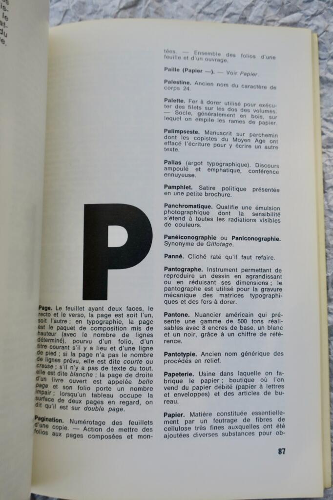Graphic Industries Terminology Reference 1974