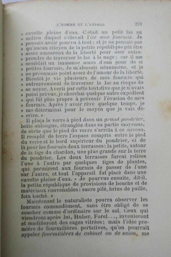 L’homme et l’animal devant la méthode expérimentale 1883