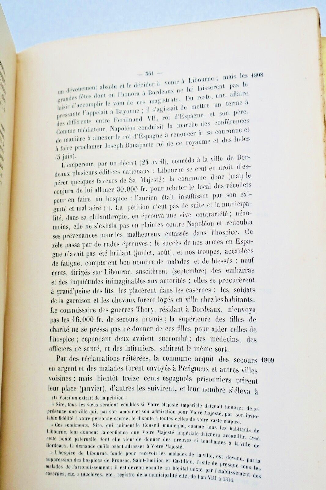 Libourne Histoire de Libourne , villes et bourgs de son arrondissement 1876 - La Librairie Antique
