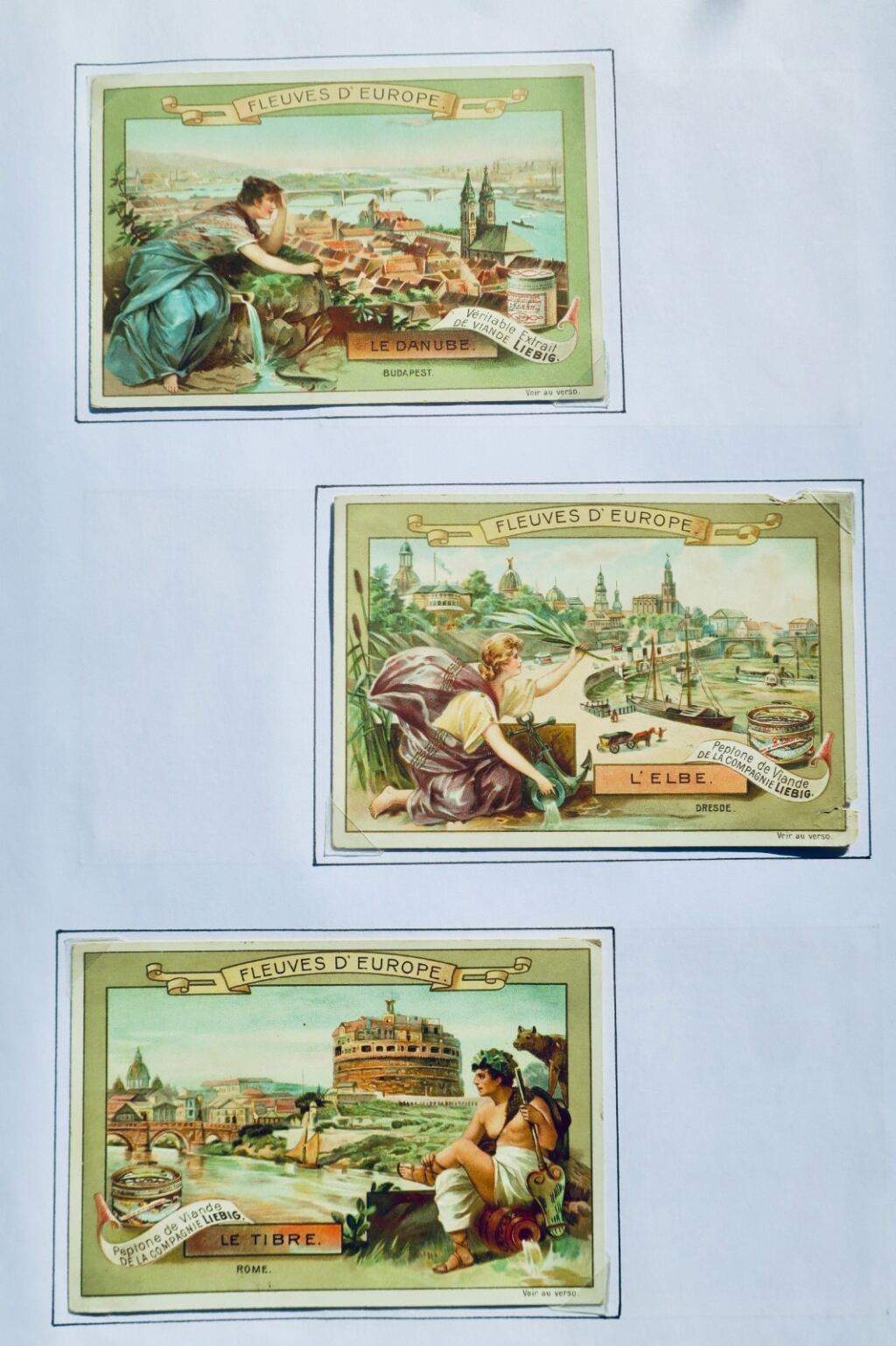LIEBIG FLEUVES D&rsquo;EUROPE 6 Chromos
