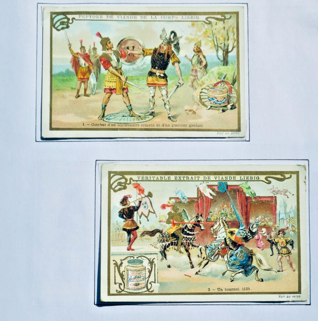 LIEBIG LE DUEL 5 Chromos