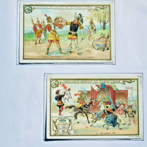 LIEBIG LE DUEL 5 Chromos