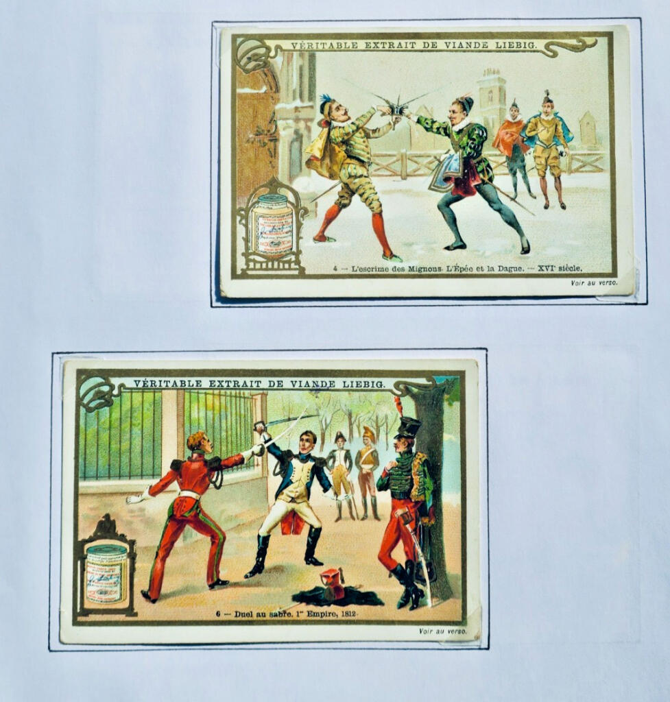 LIEBIG LE DUEL 5 Chromos