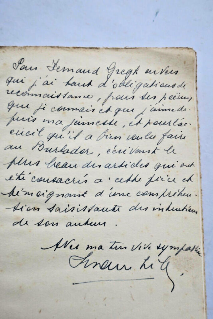 Lilar, Suzanne Le Burlador Editions des Artistes + dédicace