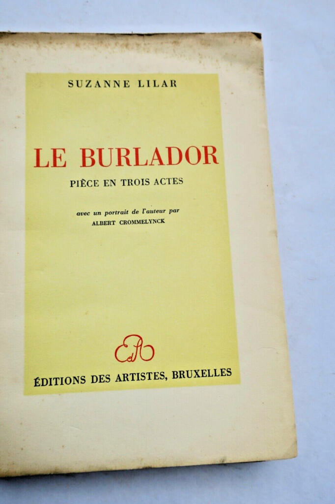 Lilar, Suzanne Le Burlador Editions des Artistes + dédicace