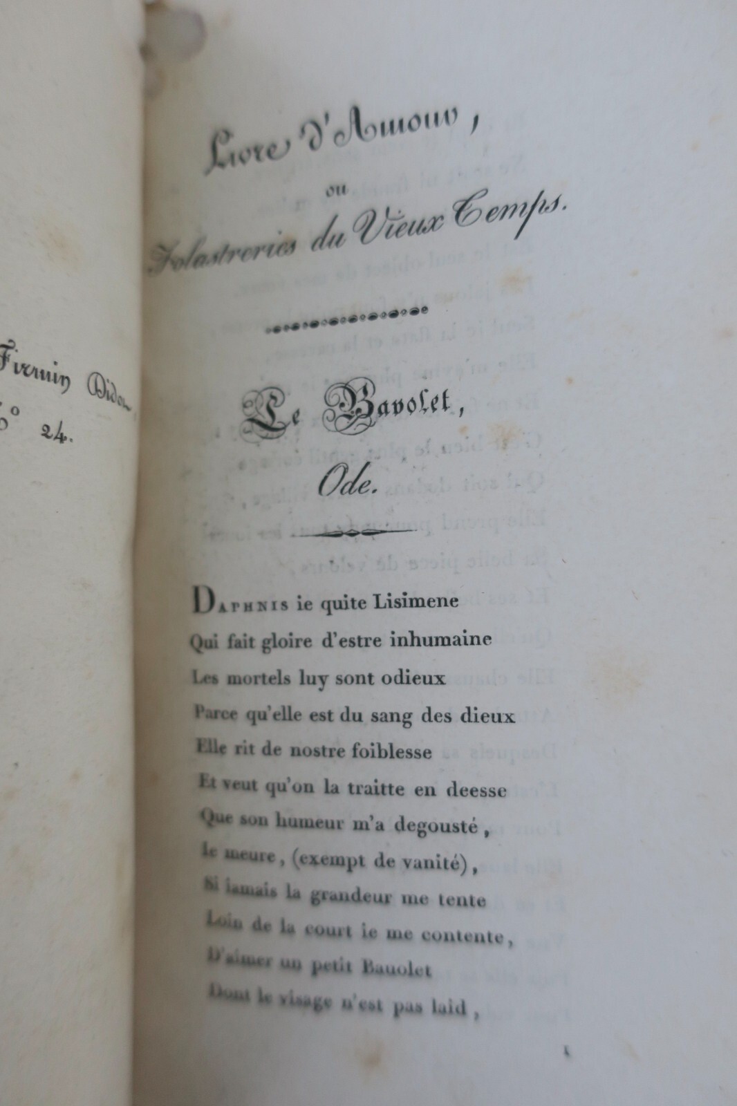Livre d’amour ou Folastreries du vieux temps - La Librairie Antique