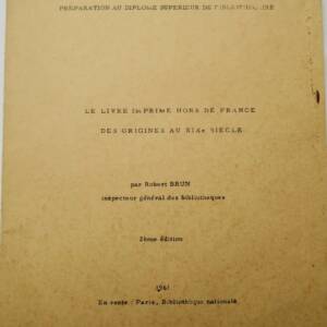 19世紀までのフランス国外の印刷書籍