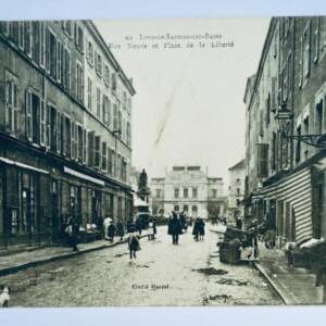 LONS LE SAUNIER LES BAINS - RUE NEUVE Y PLAZA DE LA LIBERTAD 1905