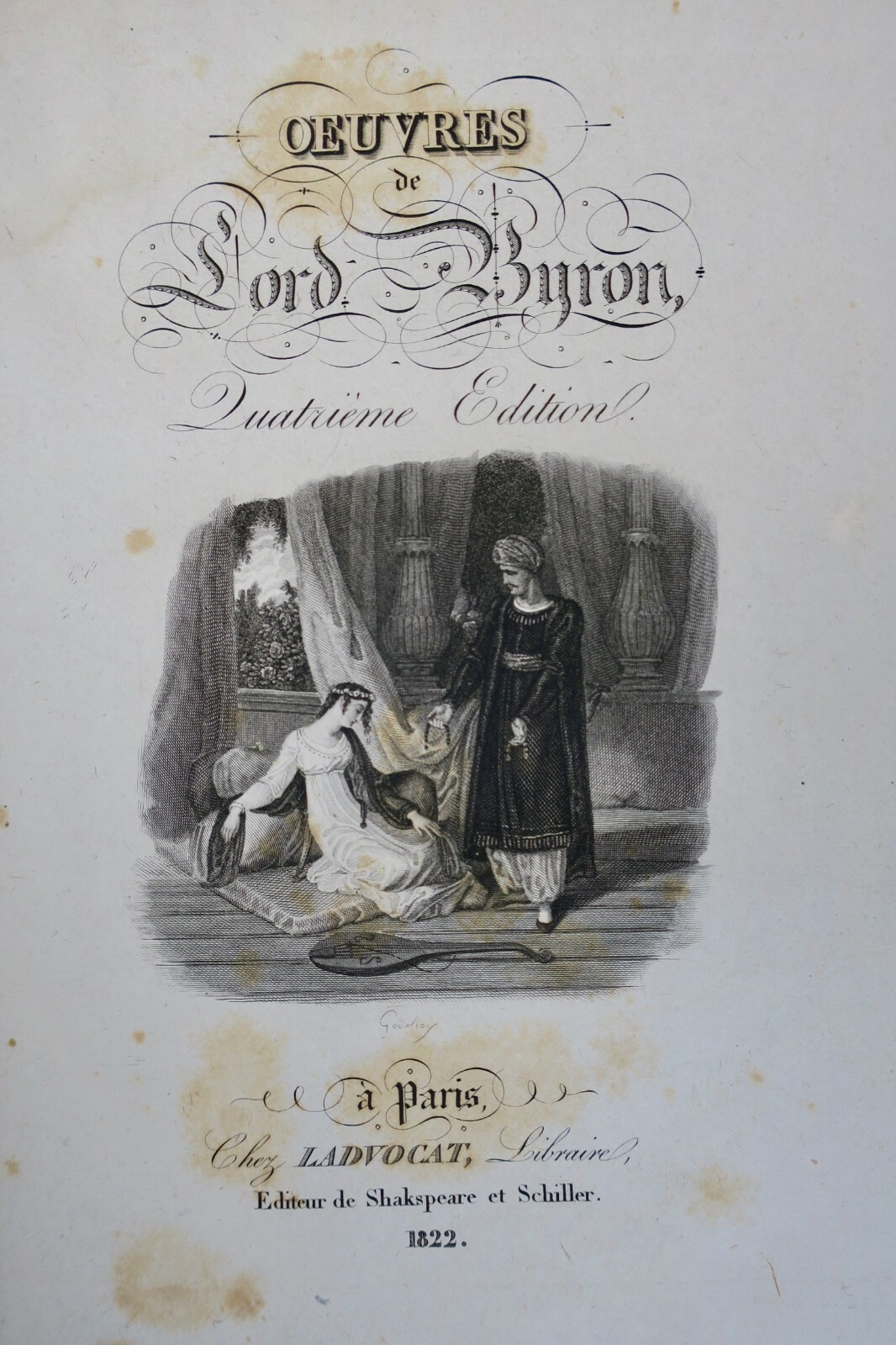Byron's Complete Works Illustrations<span class="lla-card-orig-wrap"><span class="lla-card-orig">❦ Lord Byron 8/8 1822 dessinées par Westall et Dévéria</span></span> - La Librairie Antique