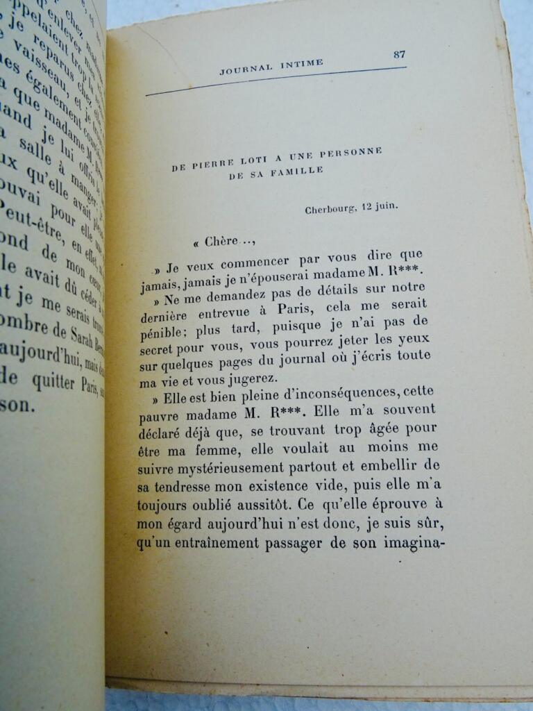 LOTI Pierre. Journal intime 1878-1881 EO