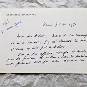 LOUIS JOXE Autogrammkarte Handschriftlich Signiert