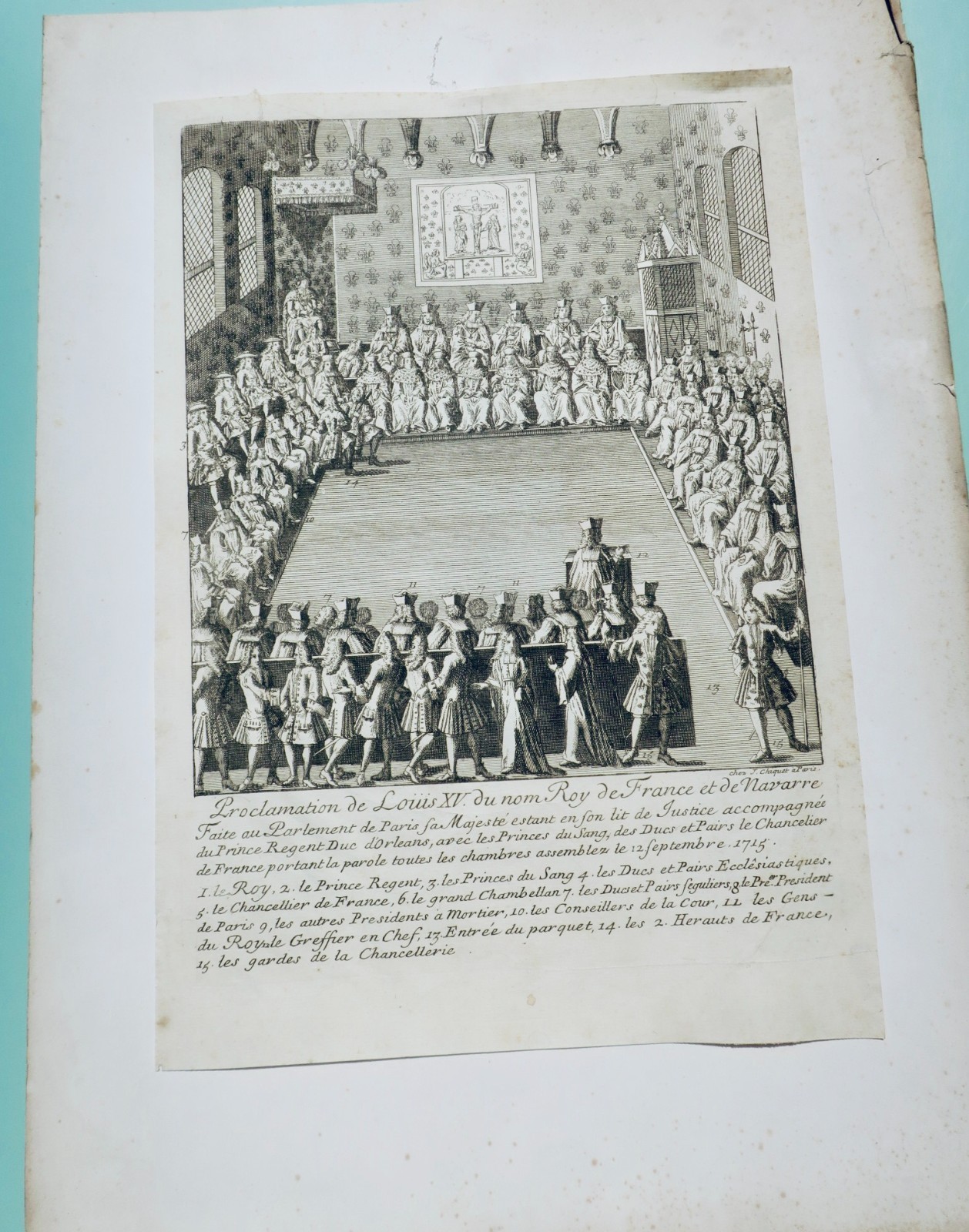 Portrait engraving of Louis XV circa 1715<span class="lla-card-orig-wrap"><span class="lla-card-orig">❦ Louis XV gravure vers 1715</span></span> - La Librairie Antique