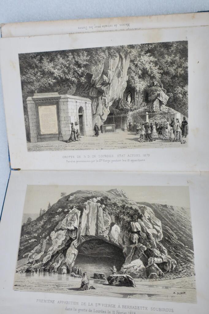 Lourdes souvenirs de N. D. de Lourdes lithographies