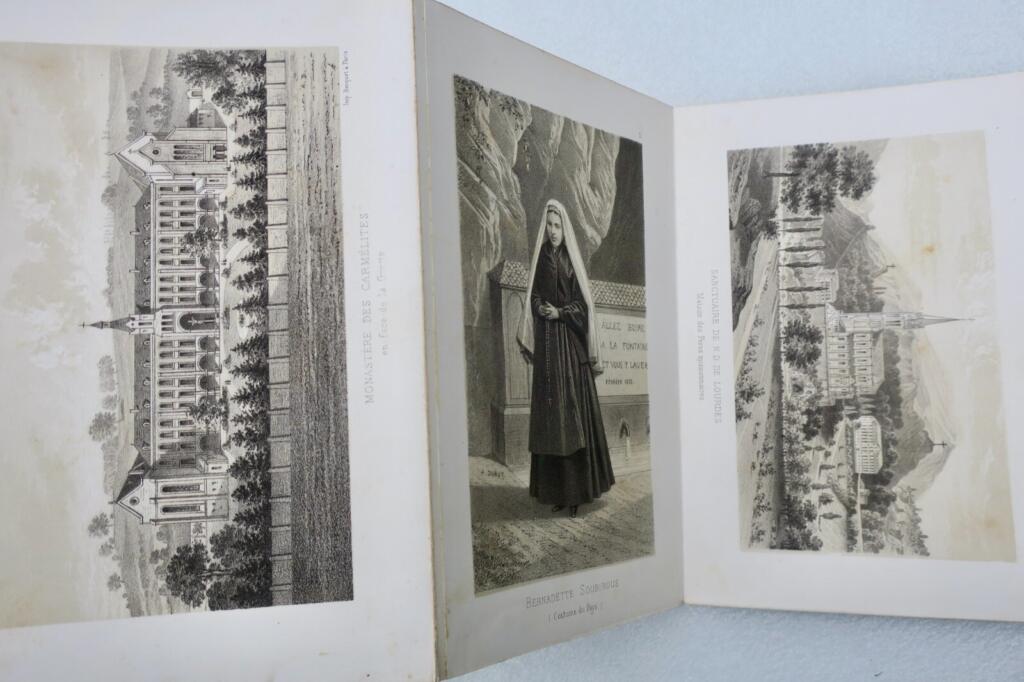 Lourdes souvenirs de N. D. de Lourdes lithographies