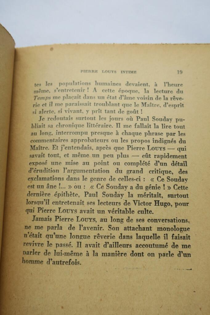 Louÿs intime « le solitaire du hameau »