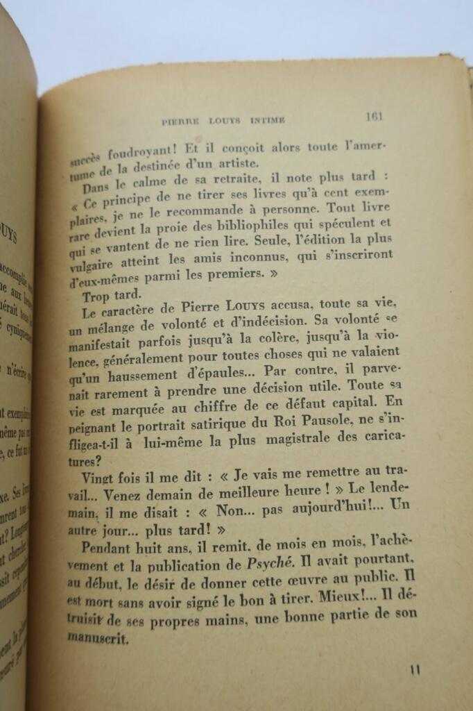 Louÿs intime « le solitaire du hameau »