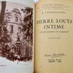 Louÿs intime « le solitaire du hameau » - La Librairie Antique