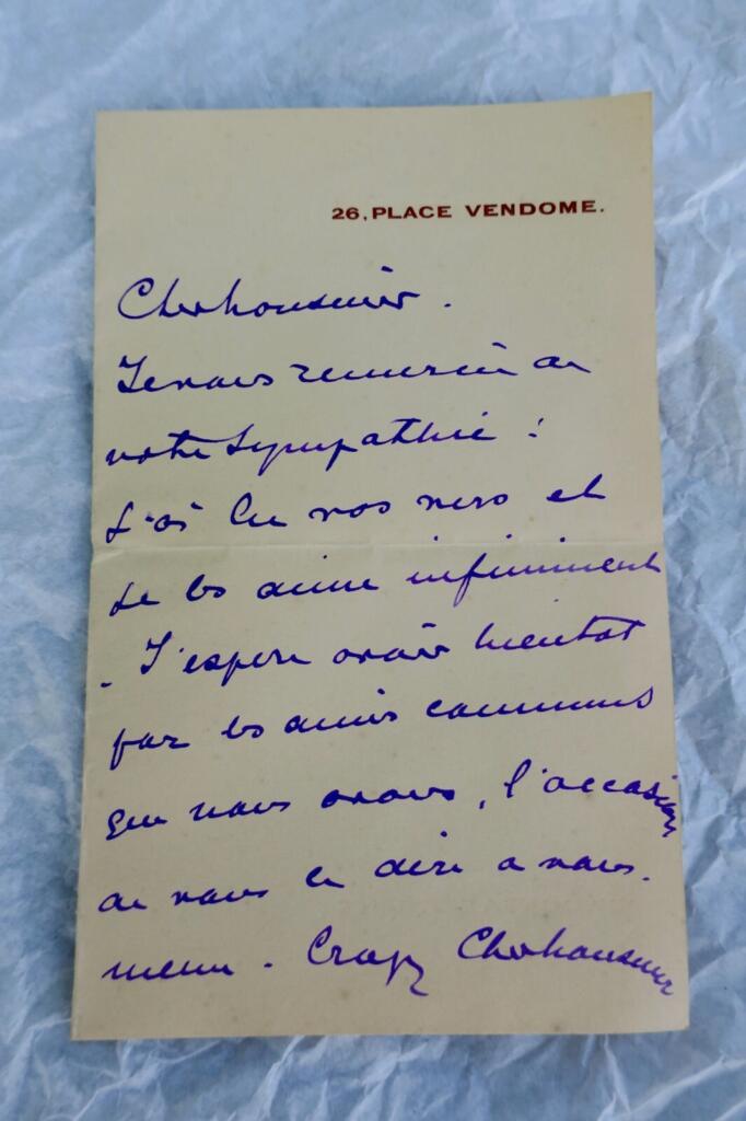 Beautiful signed autograph letter