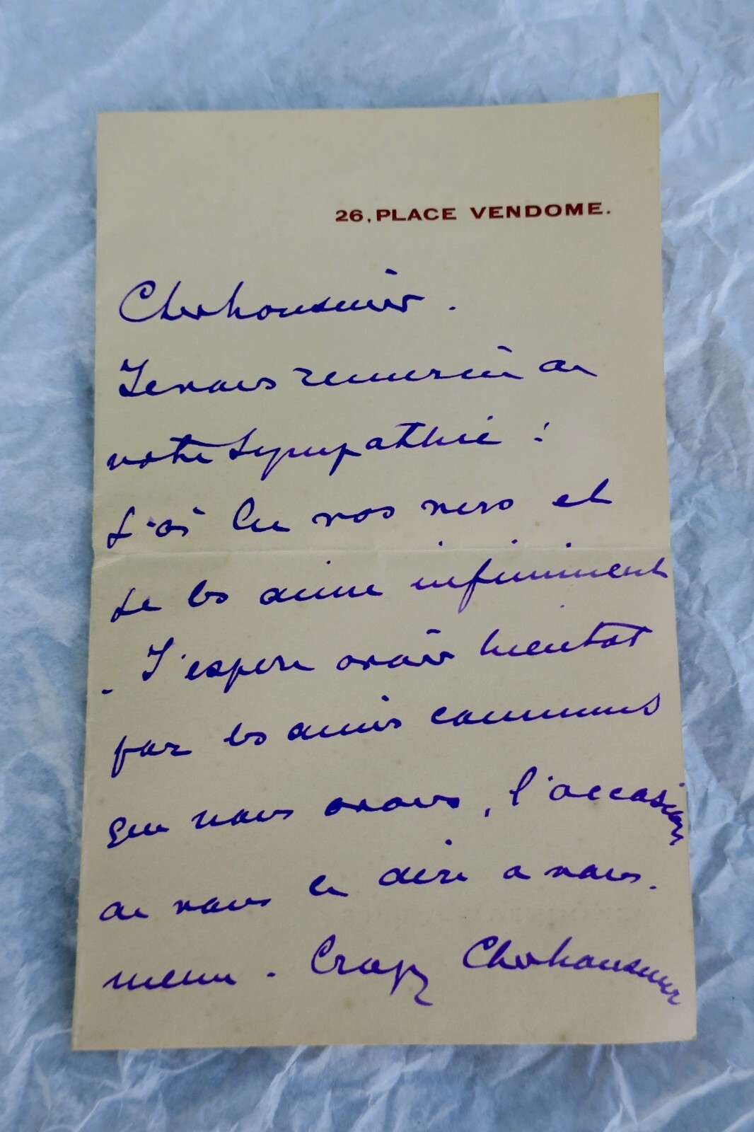 Autographbrief von Lucien Guitry - Image 4