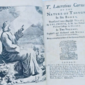 Lucrecio Caro, De La Naturaleza De Las Cosas 1714