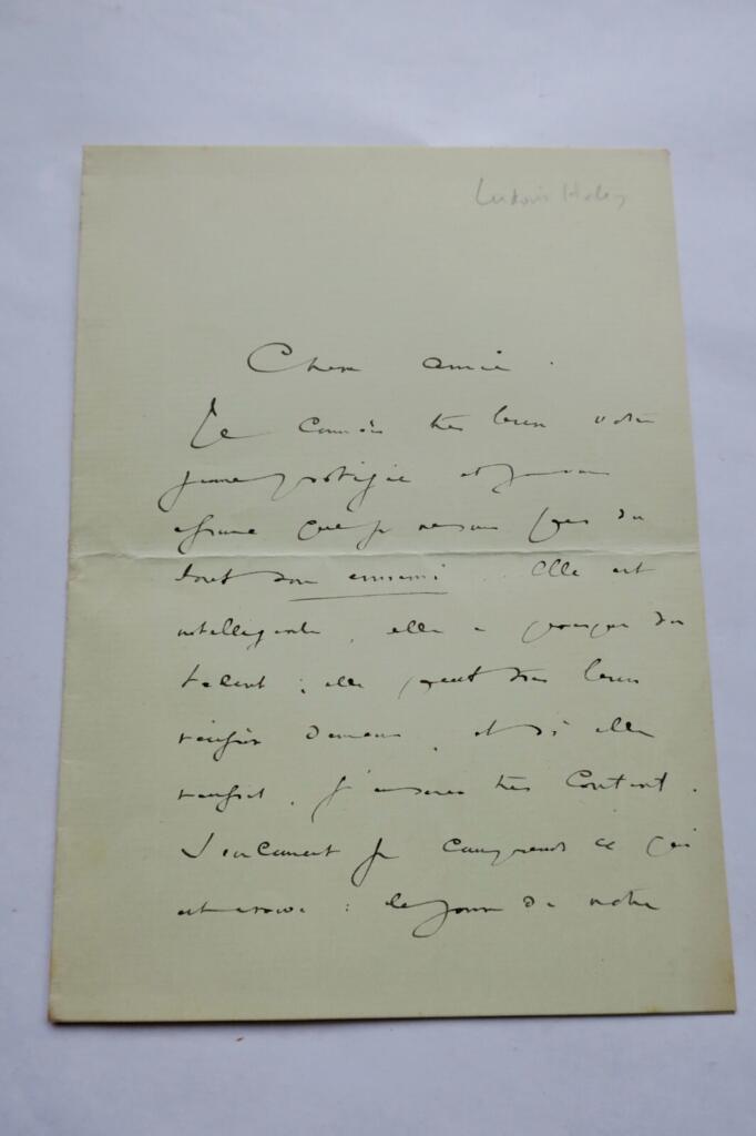 Autogrammbrief von Ludovic Halévy