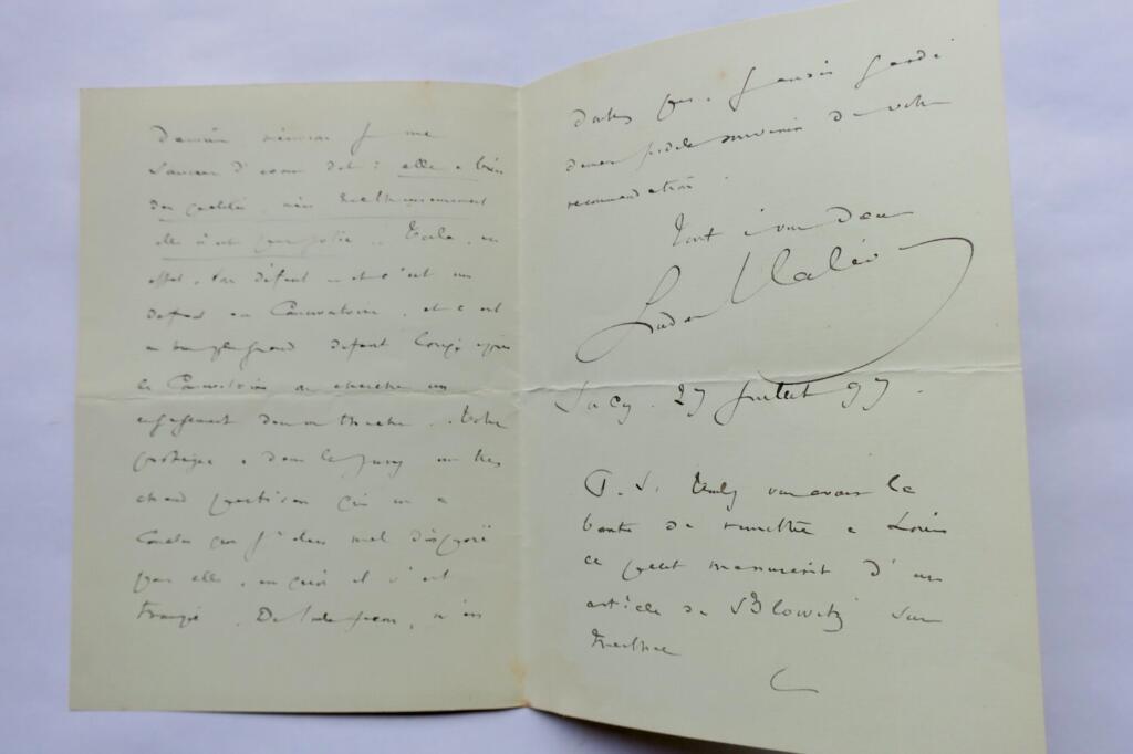 Autogrammbrief von Ludovic Halévy