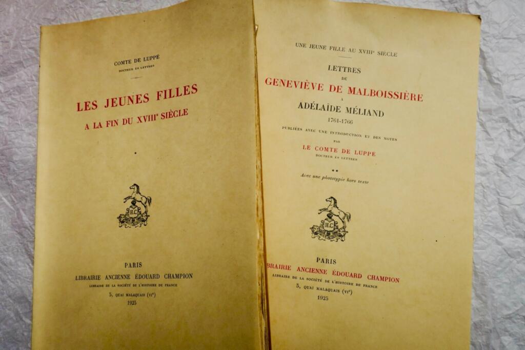Briefe von Geneviève de Malboissière