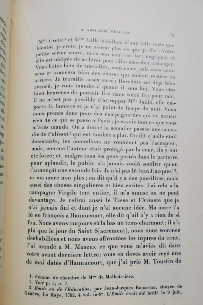 Luppé Lettre de Geneviève de Malboissière à Adélaïde Méliand