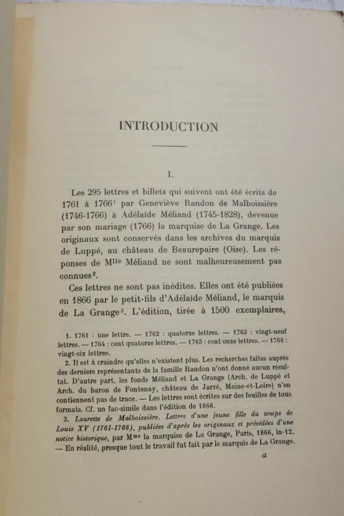 Luppé Lettre de Geneviève de Malboissière à Adélaïde Méliand