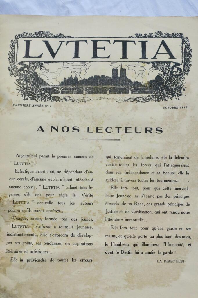 Artistic, literary and theatrical review, Paris 1917