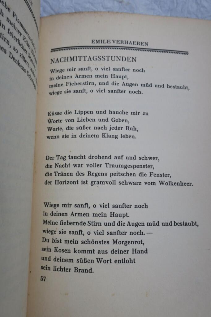 Französische Lyrik-Anthologie mit Autorwidmung