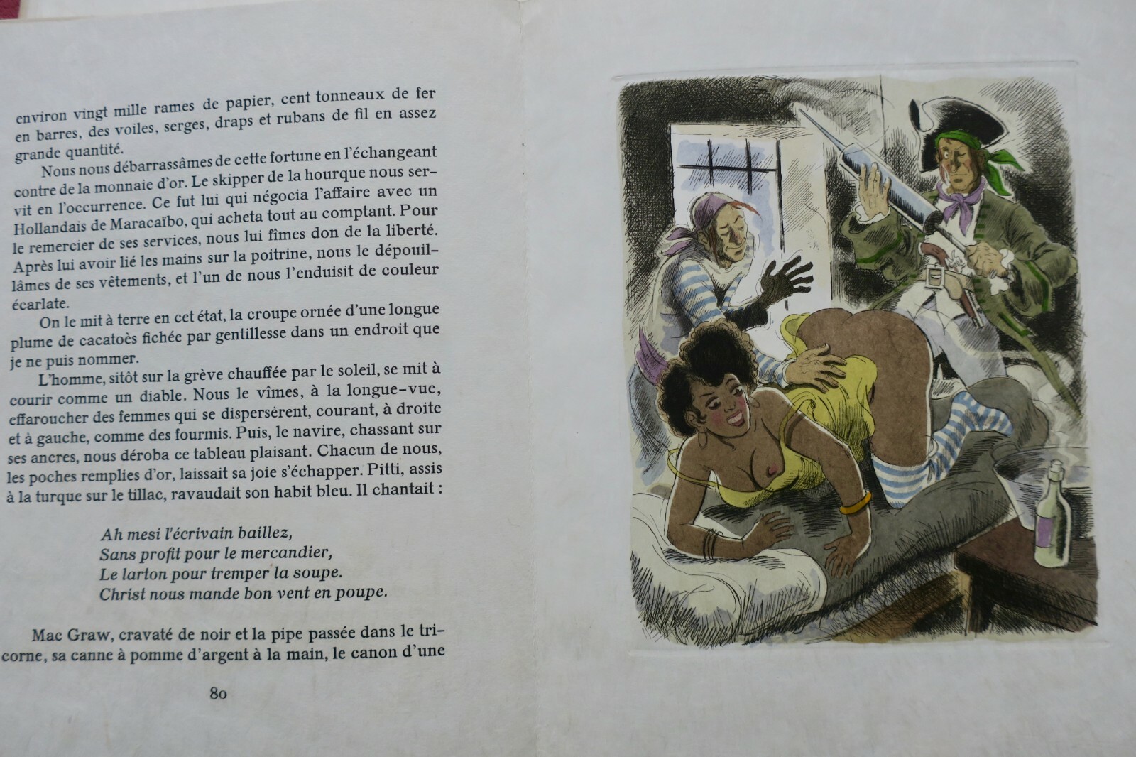 Mac Orlan A bord de l'Etoile Matutine ill- par Leconte ex. sur Japon + aquarelle – Image 9