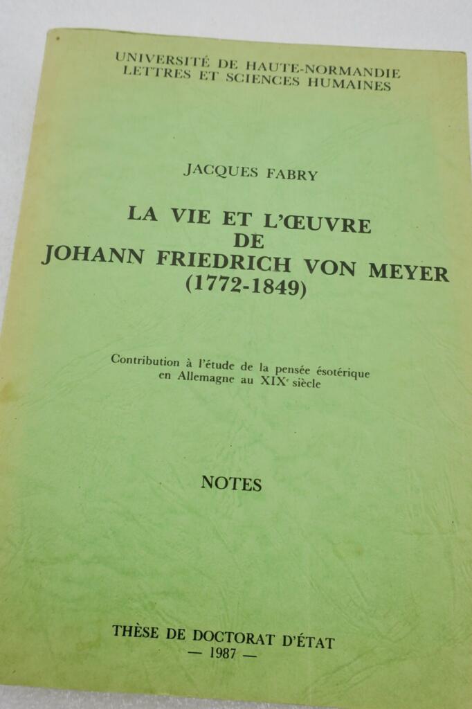 Leben und Werk von Johann Friedrich von Meyer